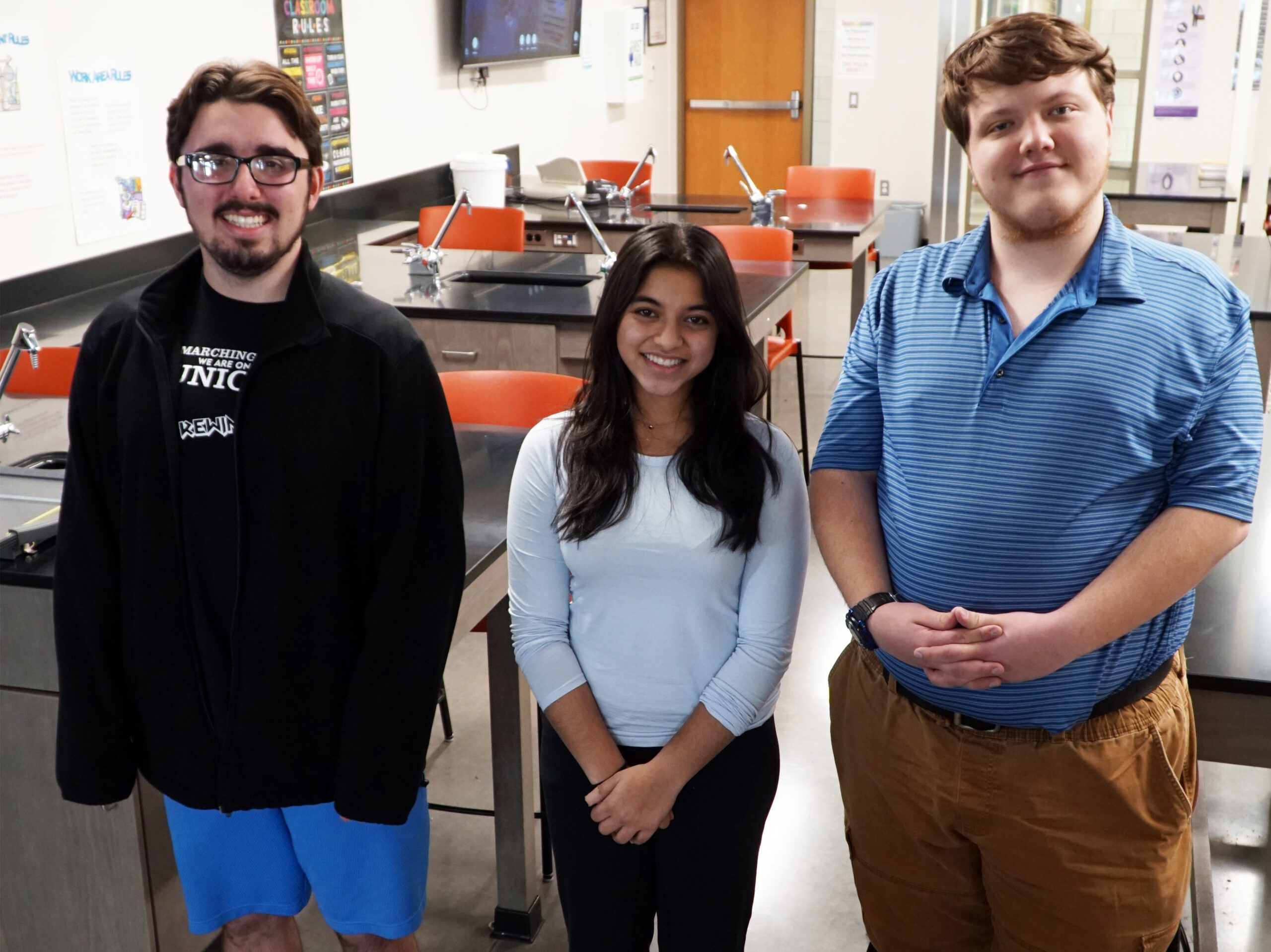 CV Tech's three National Merit Finalists.