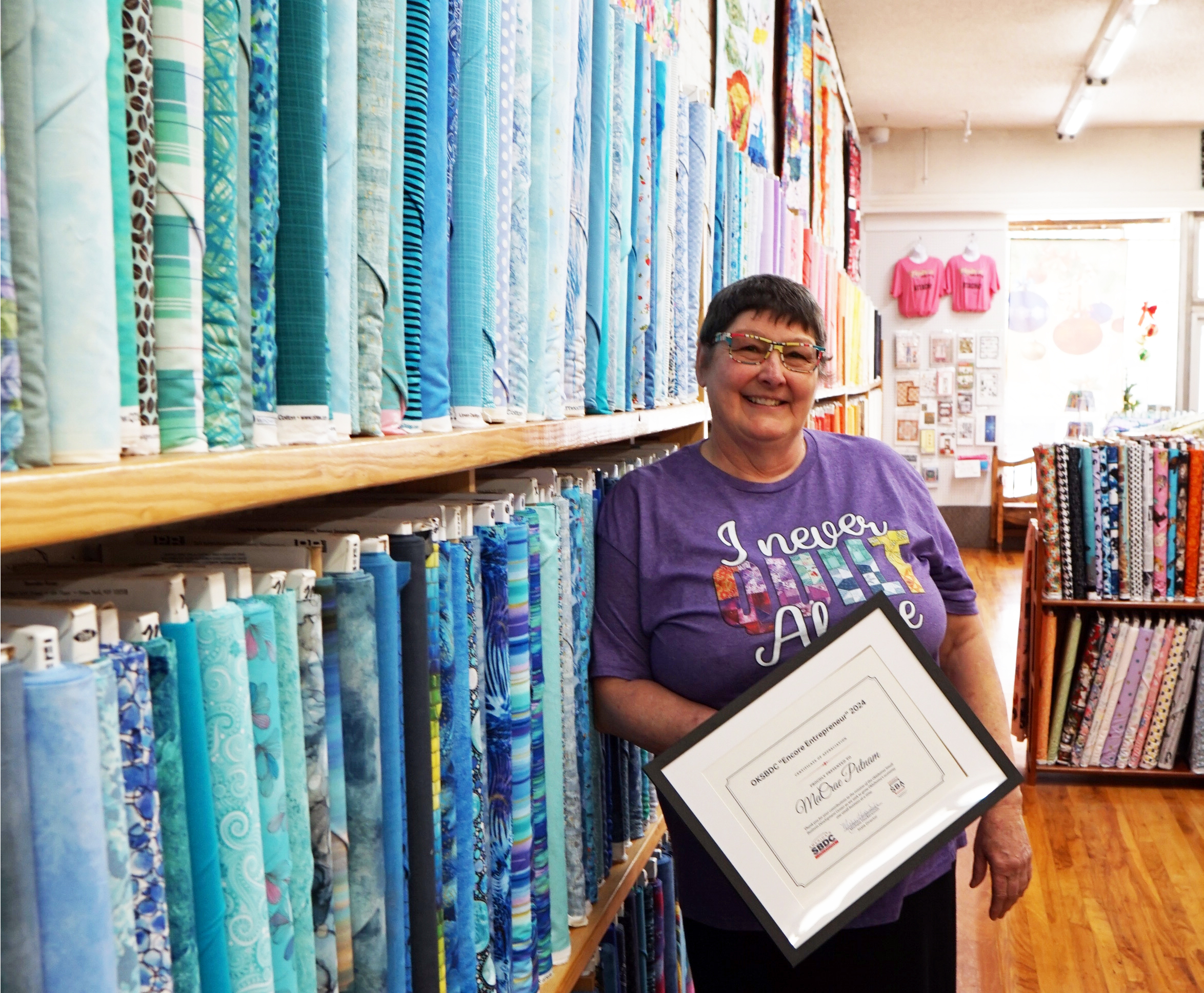 Business picks up at El Reno quilt shop after receiving a marketing boost.